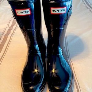 Hunter boots, size 9, black